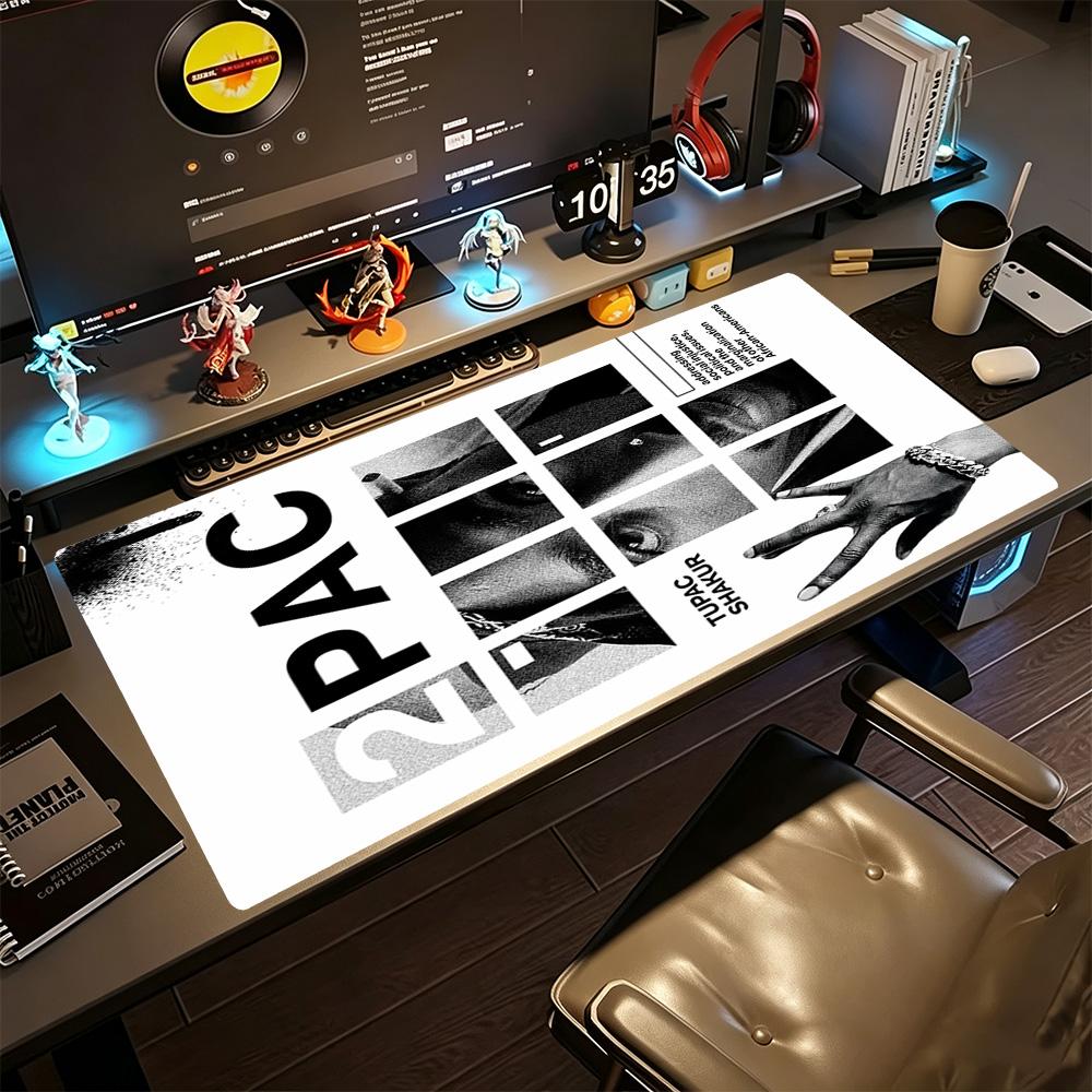 2Pac Gaming Mouse Pad Desk Mat Office Mouse Mats Nonslip Rubber Base Office And Gaming Desk Decoration