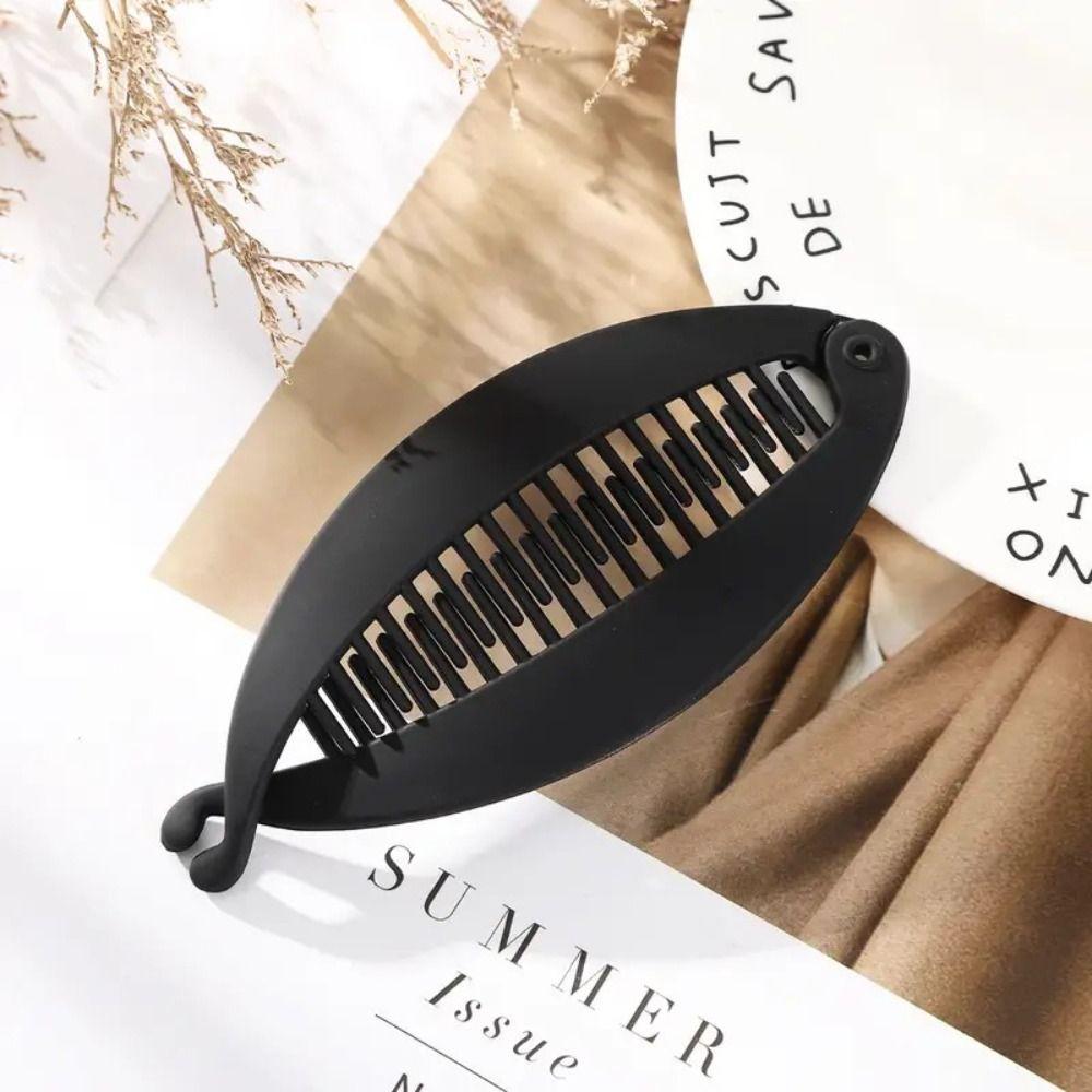 Fish Shaped Hairpin Vertical Hair Clip Matte Vintage Twist Clamp Barrettes Headdress