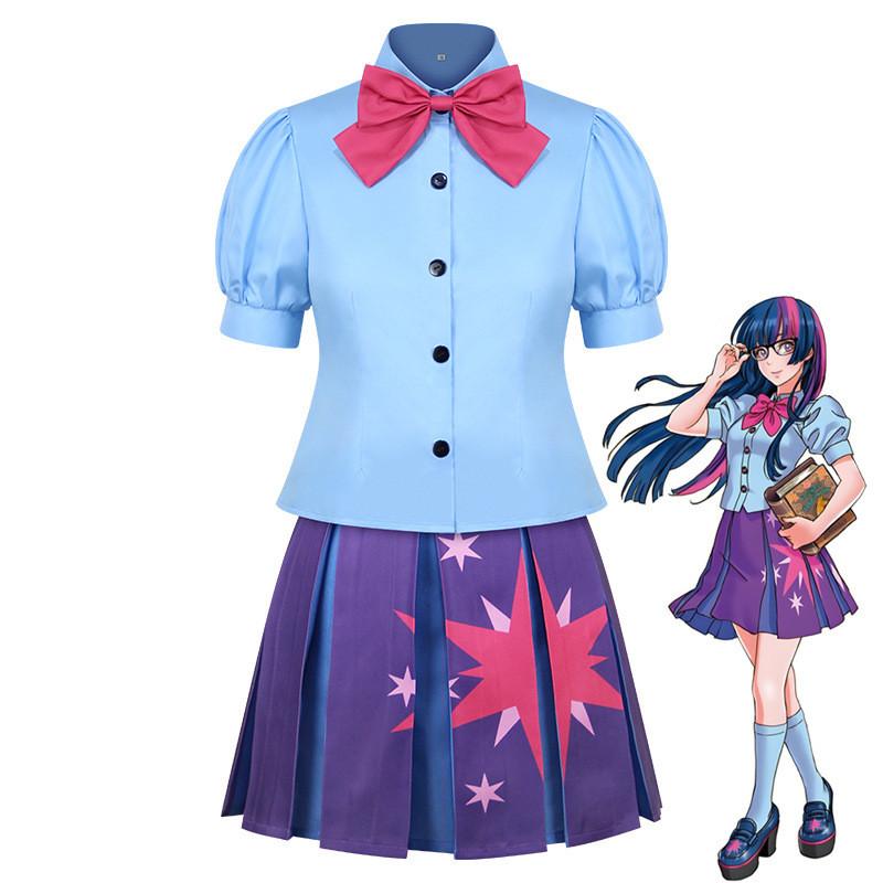 Twilight Sparkle Cosplay Costume With Polyester Fabric For Anime Role Play Girls