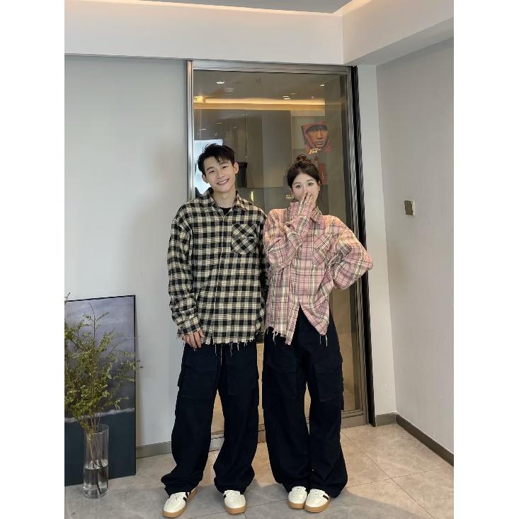 Рубашка с длинным рукавом с буквенным принтом 2024 года в японском стиле в стиле Гонконга, свободная рубашка для мальчиков, летнее модное универсальное повседневное пальто