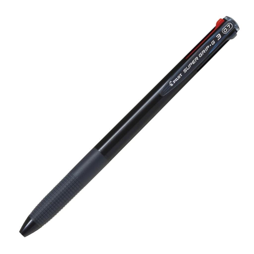 Pilot Шариковая ручка Super Grip G3, 3 цвета, 0,7 мм, Черная, Упаковка 10 шт. (BKSG300F10B) Сделано в японии