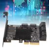 Карта PCIE SATA Легко расширяемая Карта расширения PCIE на SATA Поддержка горячей замены 8 портов Светодиодный индикатор для ПК для Windows