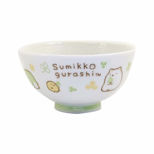 Asahi Koyo Sumikko Gurashi Rice Bowl, White, Diameter 11.2cm X Height 5.9cm, Rice Resistant, Dishwasher and Microwave Safe, Made In Japan