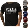 Men's T-shirt T-shirts Graphic Text Pool3D Printing Street Casual Short Sleeve Printed Clothing Basic