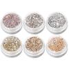 Nail Glitter Powder Rhinestones Sequins DIY Nail Art Mixed Sizes Nail Decoration Manicure Glitter Flake Nail Supplies