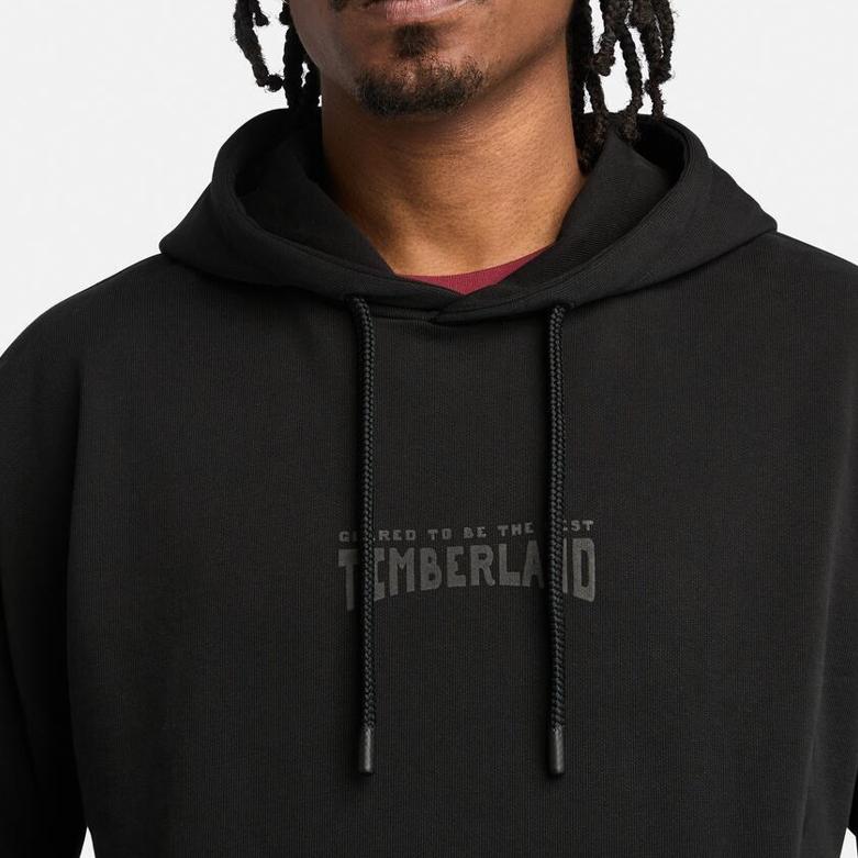Timberland Спортивное худи с буквенным принтом для мужчин, толстовки, черное A695B-001