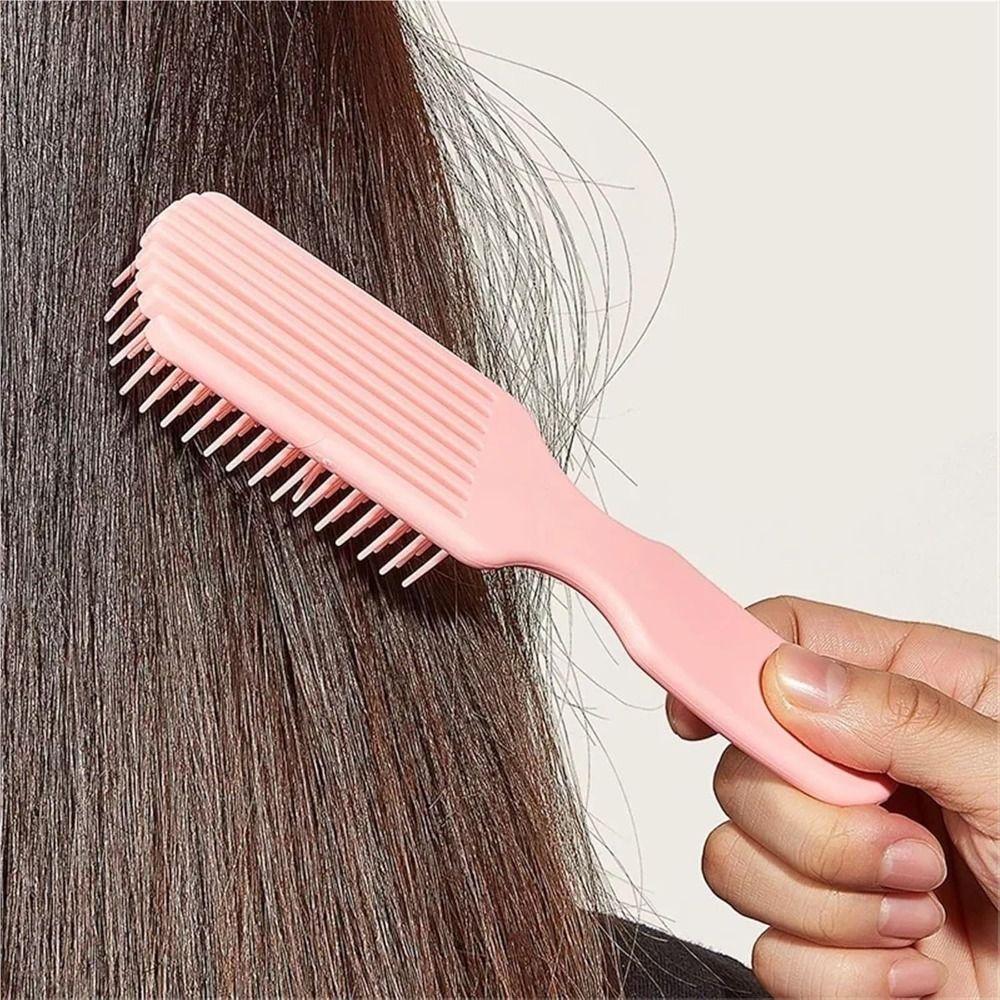 Body Hollow Shape 9-Claw Hair Styling Comb Comfortable Hairbrush for Straight and Curly Hair