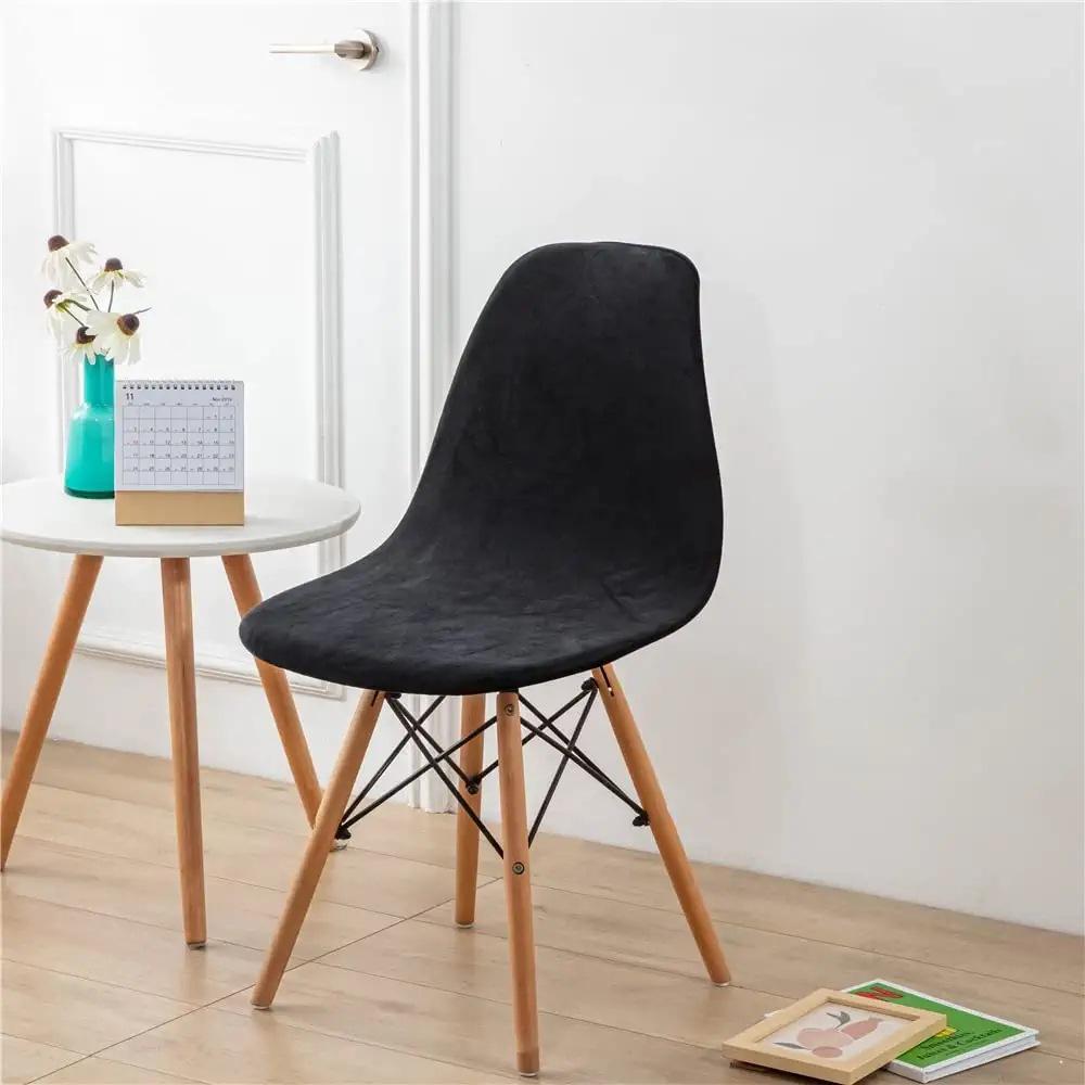 Higher Quality Velvet Chair Cover 1/2/4/6 Pcs Stretchable Chair Cover for Dining Room 2 Type of Fabrics Chair Slipcover for Home