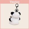 Music Panda Pilot Plush Keychain Cute Functional Design Gift Backpack Decoration