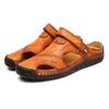 Men's Large Size Leather Beach Sandals