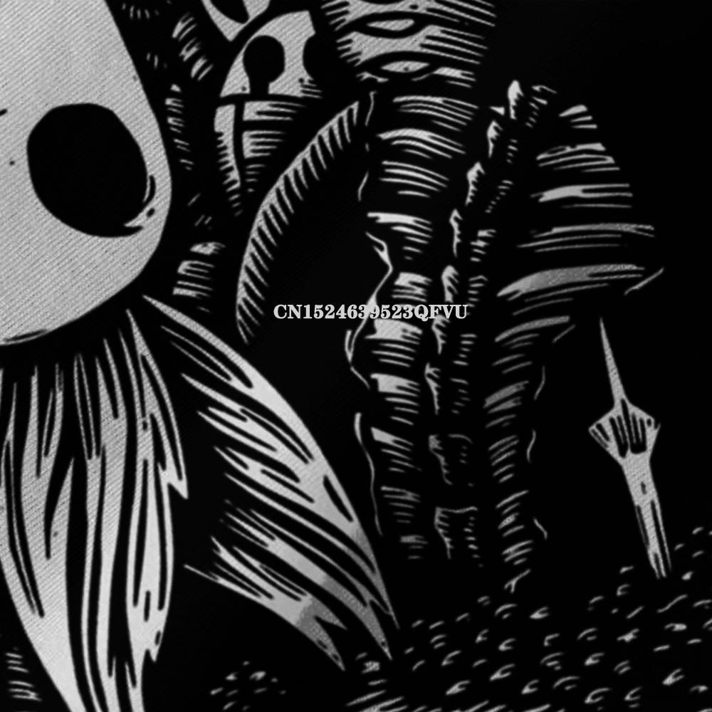 Ghost Knight Graphic Art Hollow Knight Funny Game Classic T-Shirt Men Skull Graphic Gothic Anime Tshirt HipHop Print Tee Shirts