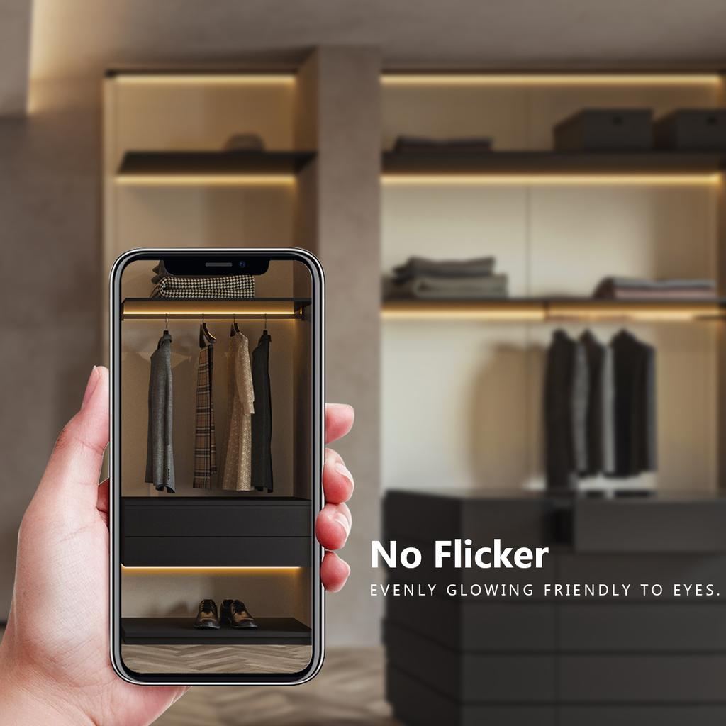 Светодиодная акустическая панель, декоративная светодиодная лента COB, сенсорная, с регулируемой яркостью, настенный фон, лампа для показа, полка под шкафом, ночник для спальни