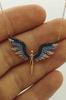 Michael Necklace Series Color Optional Zircon Stone Wing Women's Necklace with 925 Silver Chain