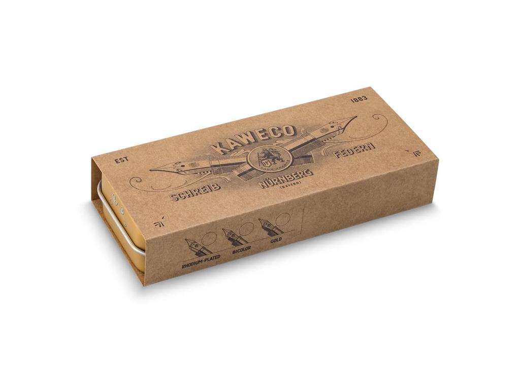Kaweco 14k B Nib, Gold, Rhodium-plated,