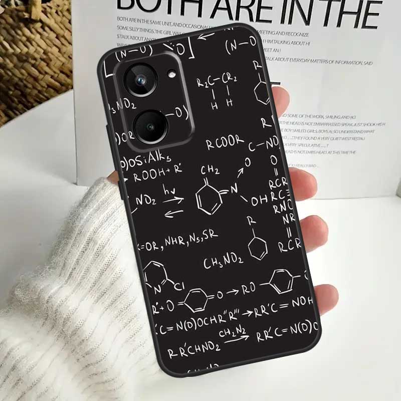 Biology Chemistry Case For Realme C55 C53 C51 C35 C33 C30 C67 C21Y C25s C15 9 10 12 11 Pro Plus GT Neo5 Cover