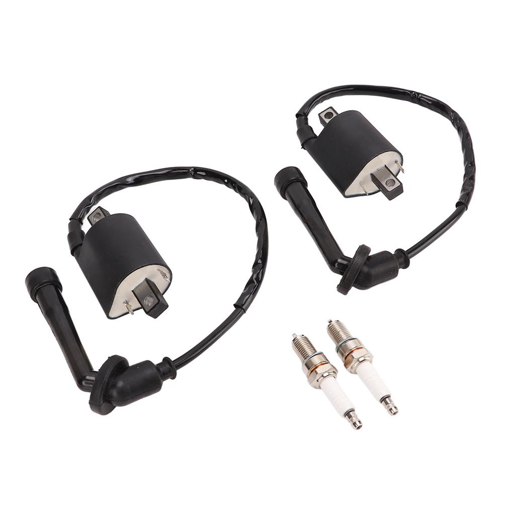 Motorcycle Ignition Coil Spark Plug Set 4VR 82320 00 00 Replacement for V Star 650 XVS650AT Silverado 2003‑2010