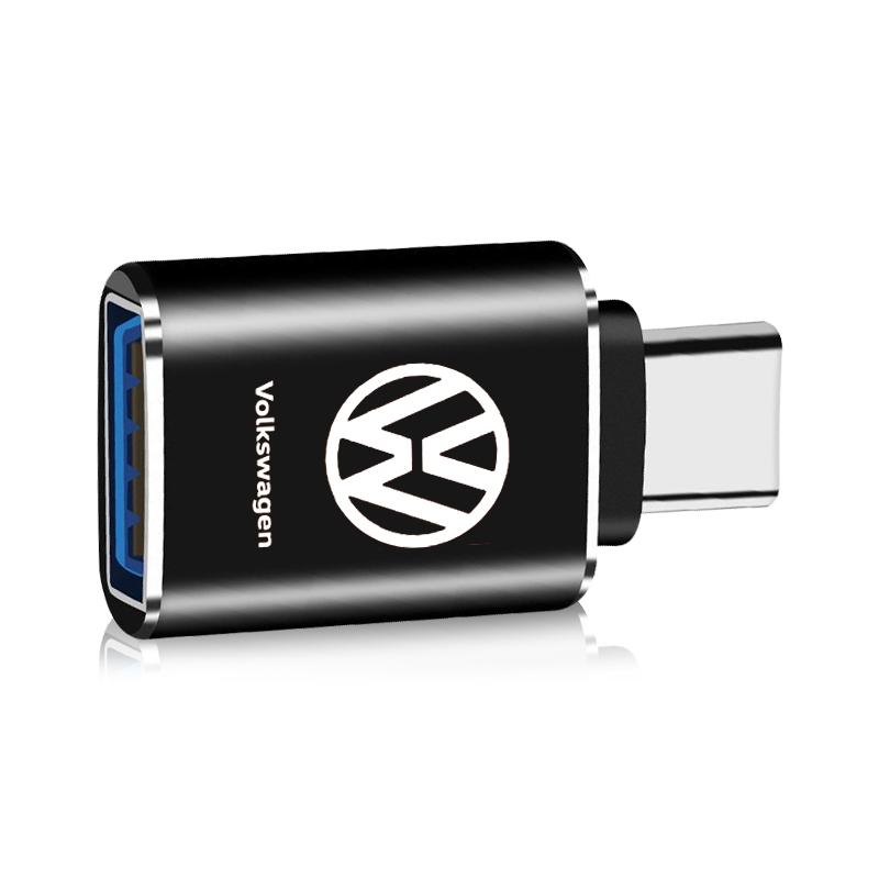 1 шт. Автомобильный зарядный адаптер Type-C к USB-конвертер Автоаксессуары для Volkswagen MK6 MK5 MK4 MK7 Golf-4 5 6 7 Passat Ibiza Leon FR 2 Altea Aztec