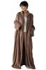 Aunii Wearable Sheepskin Winter Classic Long Relaxed Cut and 8198 Women's Pajamas, Cardigan, Robe, Outerwear, Loungewear, Blanket, Throw, Loungewear,