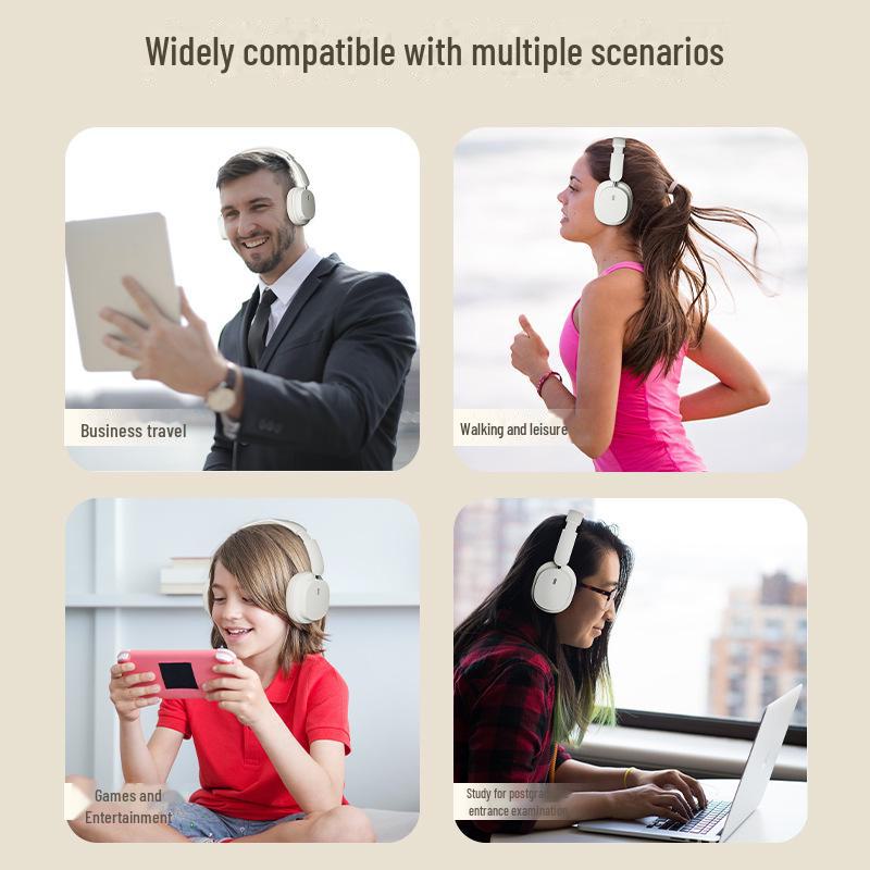 Беспроводная Bluetooth-гарнитура с шумоподавлением SYT2: Звук HIFI, готовность к киберспорту, модный дизайн, портативность с большими амбушюрами.