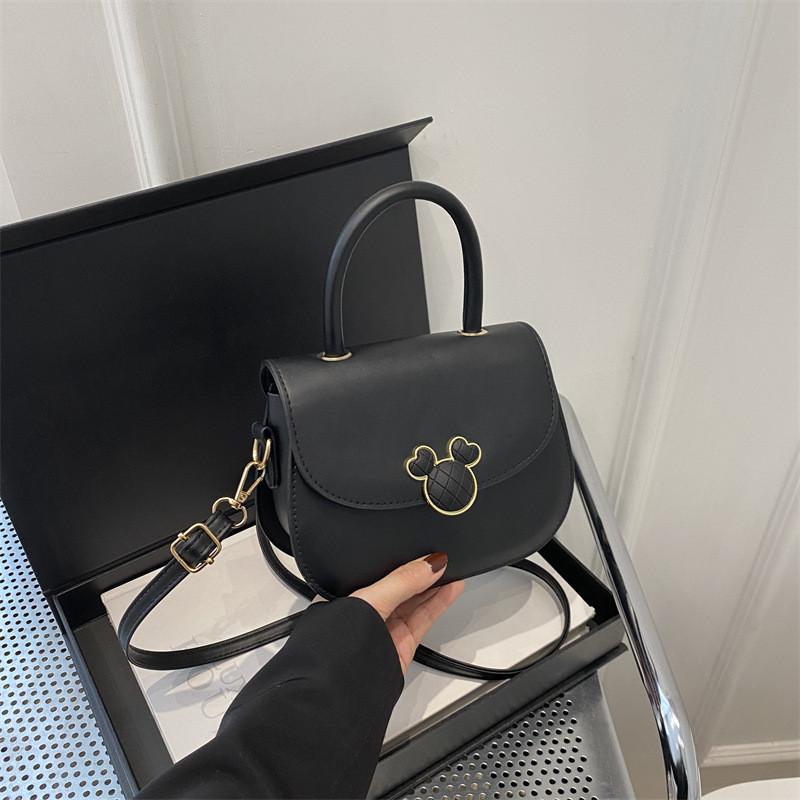 Elegant Synthetic Leather Crossbody Bag For Women In Black White Beige And Brown