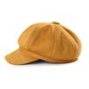 Однотонные повседневные шляпы и кепки Регулируемая замшевая кепка пекаря Береты Кепка газетчика Берет