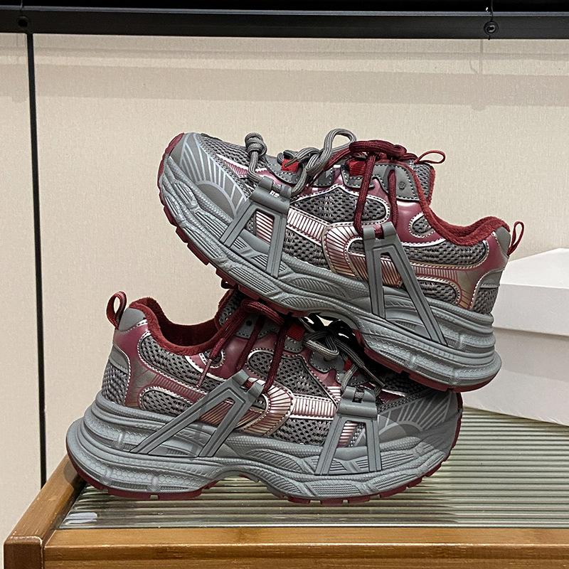 Женские зимние кроссовки на толстой платформе, теплые прогулочные туфли с подкладкой из искусственного меха, удобные кроссовки для тренировок и бега на шнуровке с флисовой подкладкой для женщин