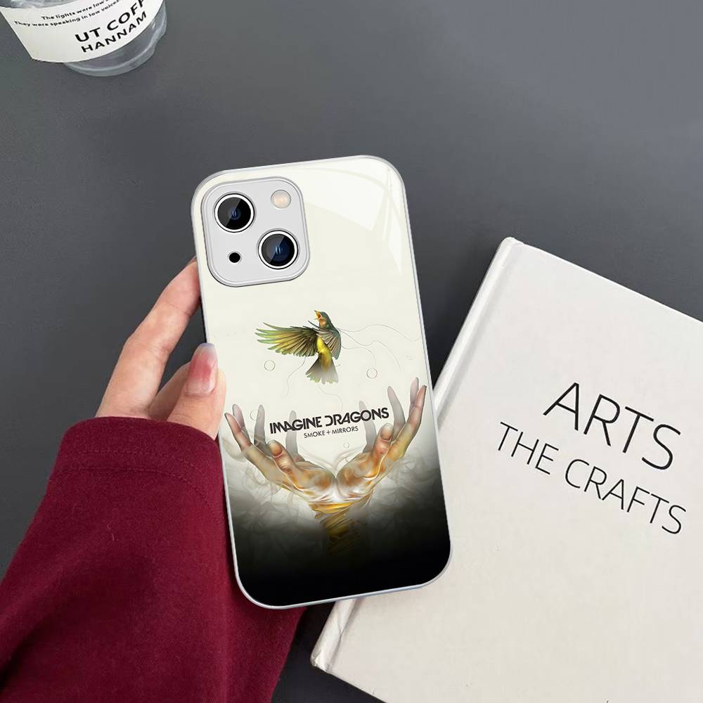 Popular Band I-Imagine D-Dragons For IPhone 14 13 12 Mini 11 Pro XS Max X XR 14 Plus Tempered Glass Cover
