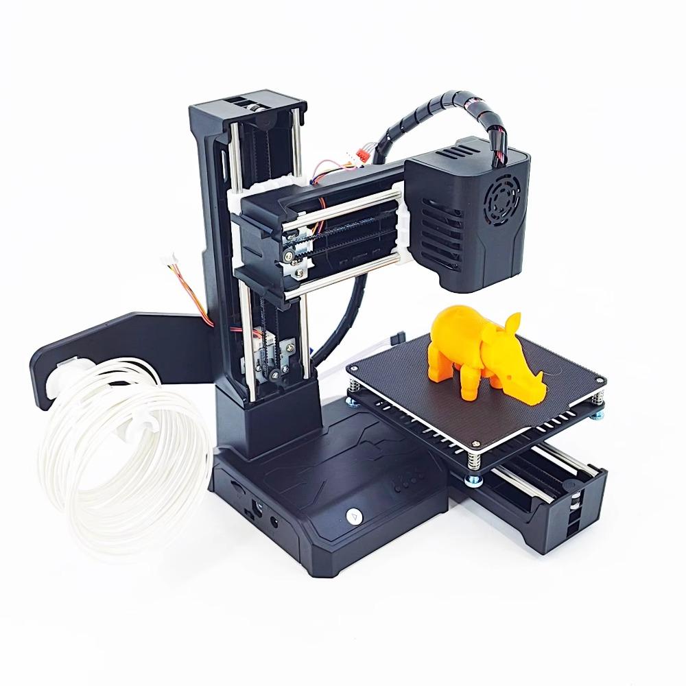Мини-3D-принтер EasyThreed K9, простой в использовании, подарочный 3D-принтер начального уровня, FDM, ТПУ, нить PLA, 1,75 мм, черный