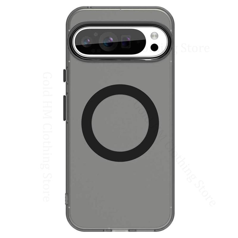 Чехол для Google Pixel 9 Pro XL, прозрачный бампер цвета конфет, магнитный чехол для телефона Pixel 9a 8a 8 Pro, матовый чехол Magsafe Pixel9 Pro XL Capa