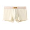 Men Boxer Underwear Mid-rise Wide Elastic Waistband Patchwork Color U-Convex Shorts Briefs Breathable Panties