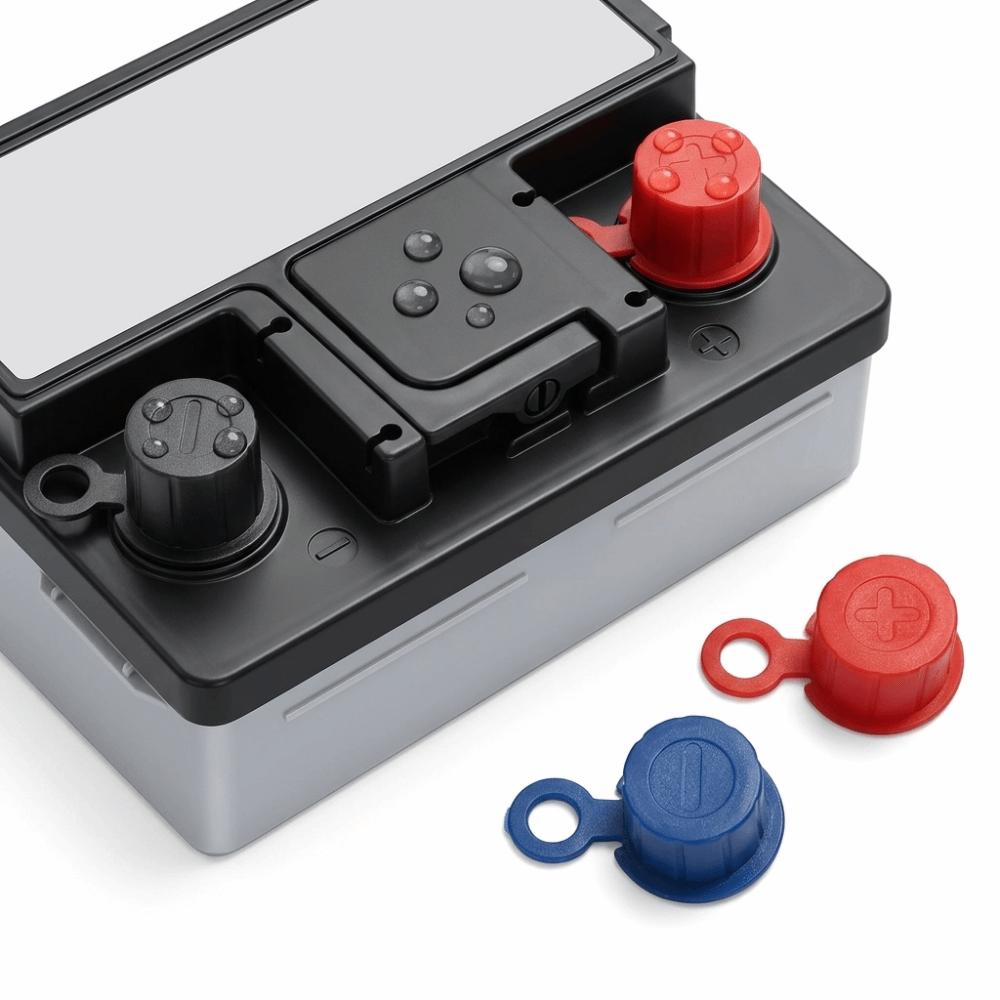 1 Pair Water Proof Battery Terminal Cover Insulated Standard Diameter Battery Protector Positive Negative Heads Dust Proof