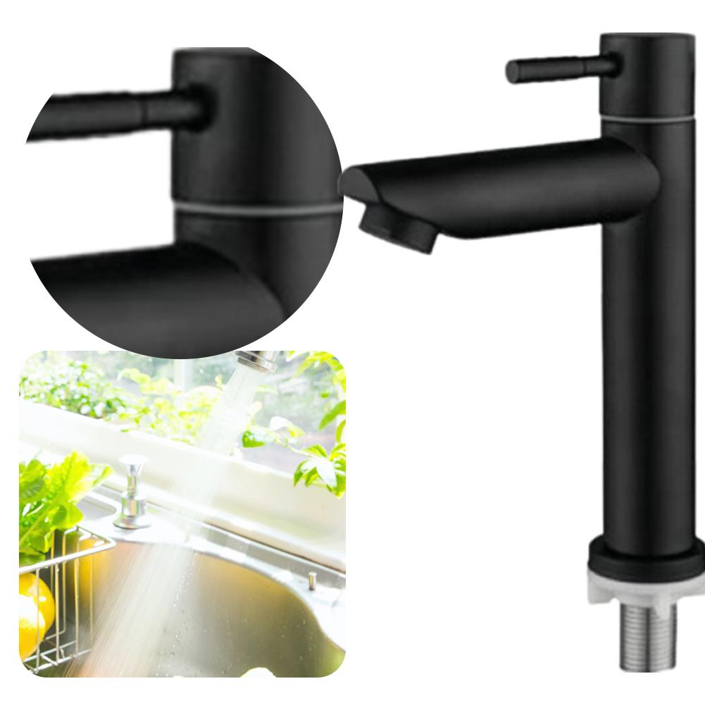 Stainless Steel Bathroom Counter Basin Faucet Single Handle Sink Water Tap Basin Sink Tap Kitchen Bathroom Accessories