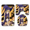 Animation Bathroom Floor Mat Three-Piece Bathroom Carpet Toilet Mat Set Door Mat Bathroom Non-Slip Mat