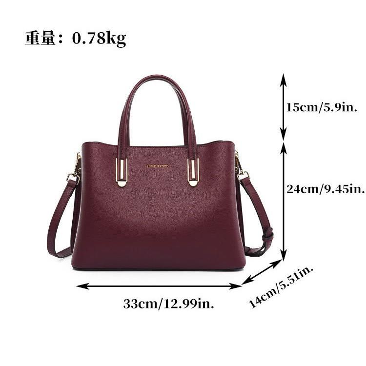 Tote Bag Simple Large-Capacity Bag Women'S High-End Temperament Mother Bag Middle-Aged Women'S Bag Fashion Commuter Handbag
