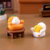 Cute Figurines Miniature Cartoon Animal Rabbit Cat Resin Ornament Micro Landscape Kawaii Desk Accessories For Home Decoration