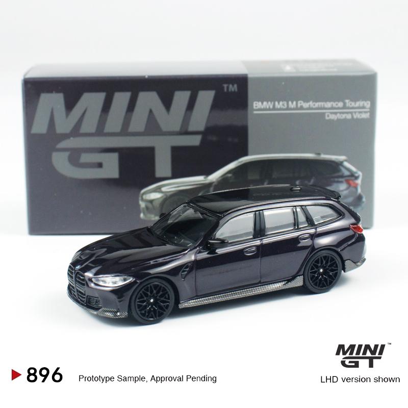 МИНИГТ 1:64 BMW M3 M Performance Touring Фиолетовый Дайтона Пурпурный Литой диск MGT Модель автомобиля 896