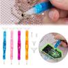 7Pcs Resin Diamond Painting Pen Eco-friendly Alloy Replacement Pen Heads Multi Placers Point Drill Pens DIY Craft Nail Art Tool