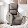 VidaXL Electric Massage Recliner, Relaxation Chair with Adjustable Backrest and Footrest, Seat of 3204208