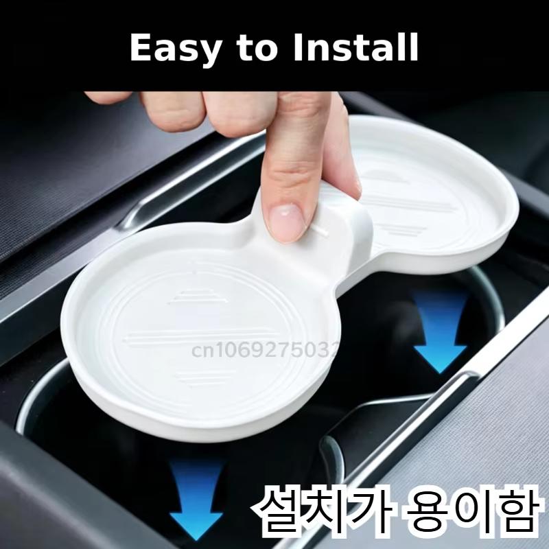 Xiaomi For Tesla Model Y YL Juniper Model 3 Highland 2026 Console & Armrest Storage Box ABS Non-slip Mat Cup Holder Box Accessories