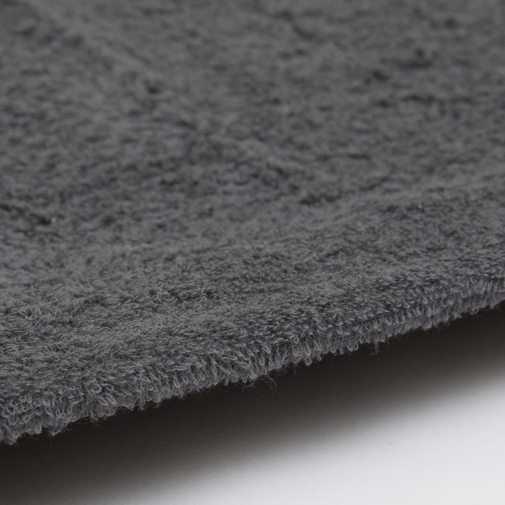 Nitori Imabari Fluffy Bath Towel, Dark Gray, NITORI 7771857