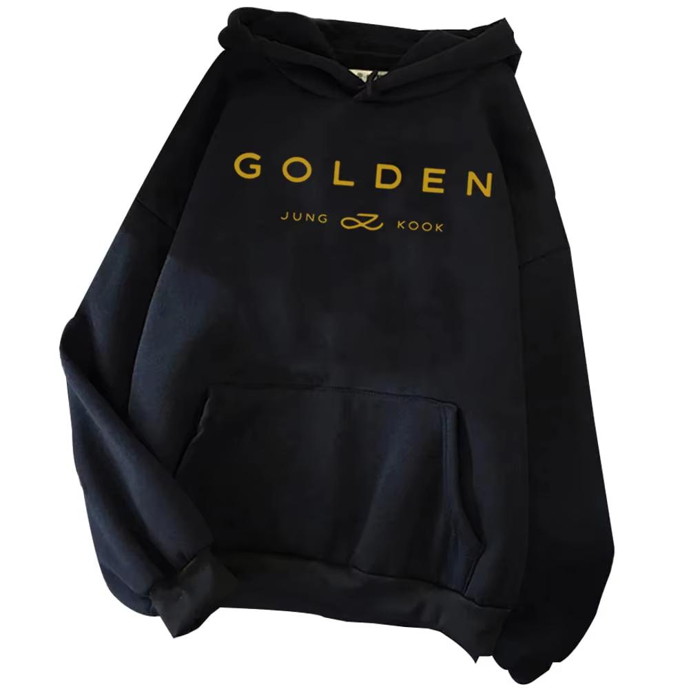2025 горячая распродажа худи Jungkook Kpop ретро спортивная одежда Sudaderas зимняя теплая золотой альбом Мерч мужские и женские худи