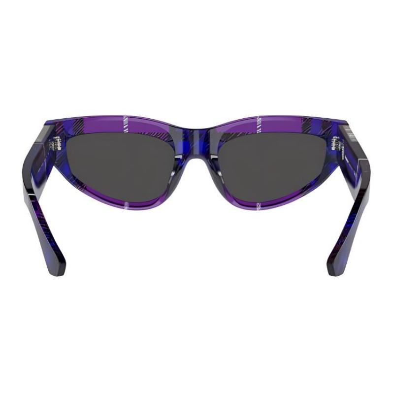 Burberry Temple Logo Cat's Eye Sunglasses Women's Purple