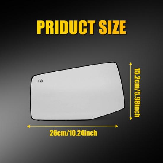 Front Left Right Heated Mirror Glass Clear W/Blind Spot For CHEVY GMC -2024