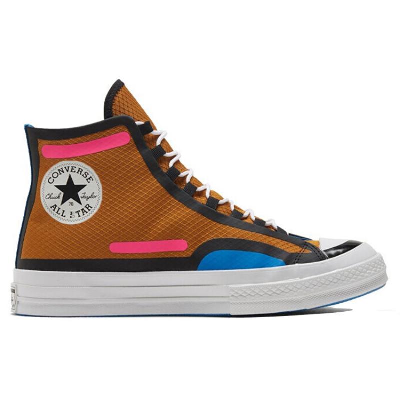 Converse All Star Chuck Taylor All Star City Limited Функциональная коллекция Панельные Высокие парусиновые кеды Унисекс Пшенично-желтый