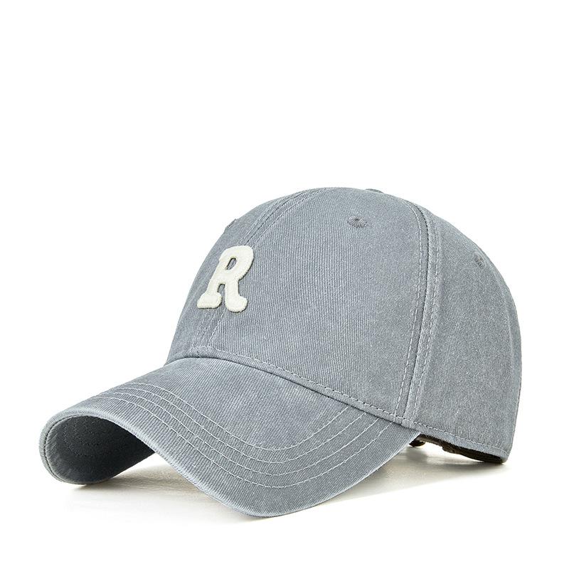 New Retro Old-washed Letters Embroidered Baseball Cap Men and Women with Duck Tongue Hats