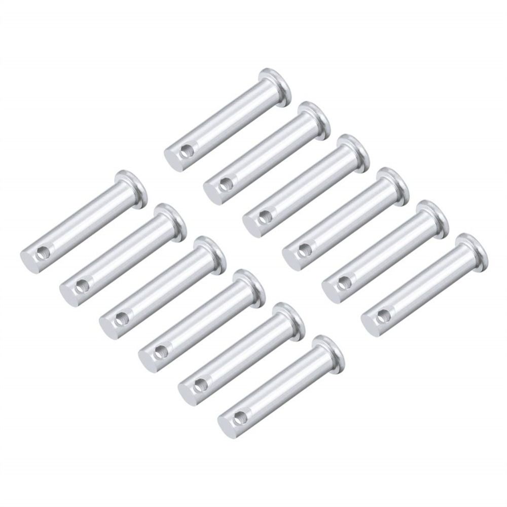 12 шт. M8 шарнирный штифт из нержавеющей стали 304 с плоской головкой, высококачественные штифты с одним отверстием