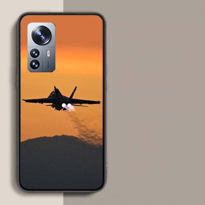 Черный Небо Истребитель Чехол Для Телефона Для Xiaomi Mi 13 12T Poco F7 Pro 14 Ultra 15 Pro 12X 12 9 8 Lite 5G 11T 11i 10 10T Pro Capa