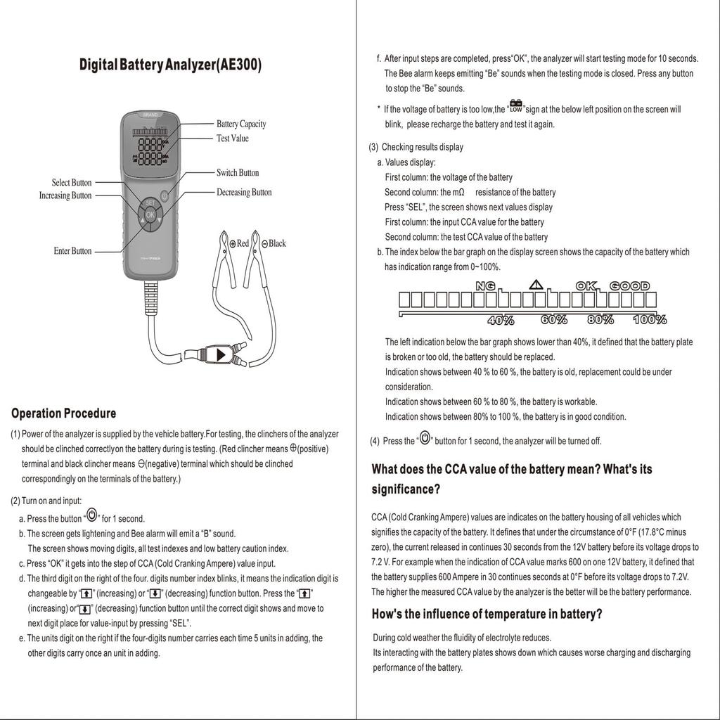 GoolRC Тестер для проверки автомобиля Тестер автомобильного зарядного устройства Анализатор Тестер Диагностическая машина