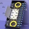 Hainai 1U 19-inch Rack-Mount 12-Port SC Fiber Optic Patch Panel