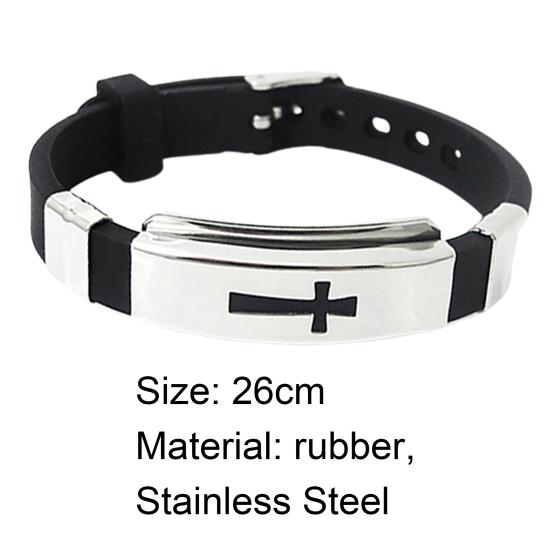 Унисекс Браслет-манжета из нержавеющей стали с крестообразным узором, подходящий ко всему, для вечеринки